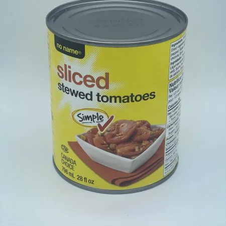 No Name Sliced Stewed Tomatoes 796ml