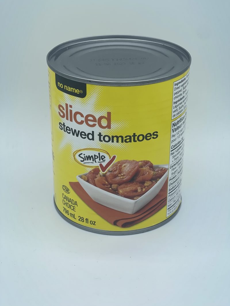 No Name Sliced Stewed Tomatoes 796ml