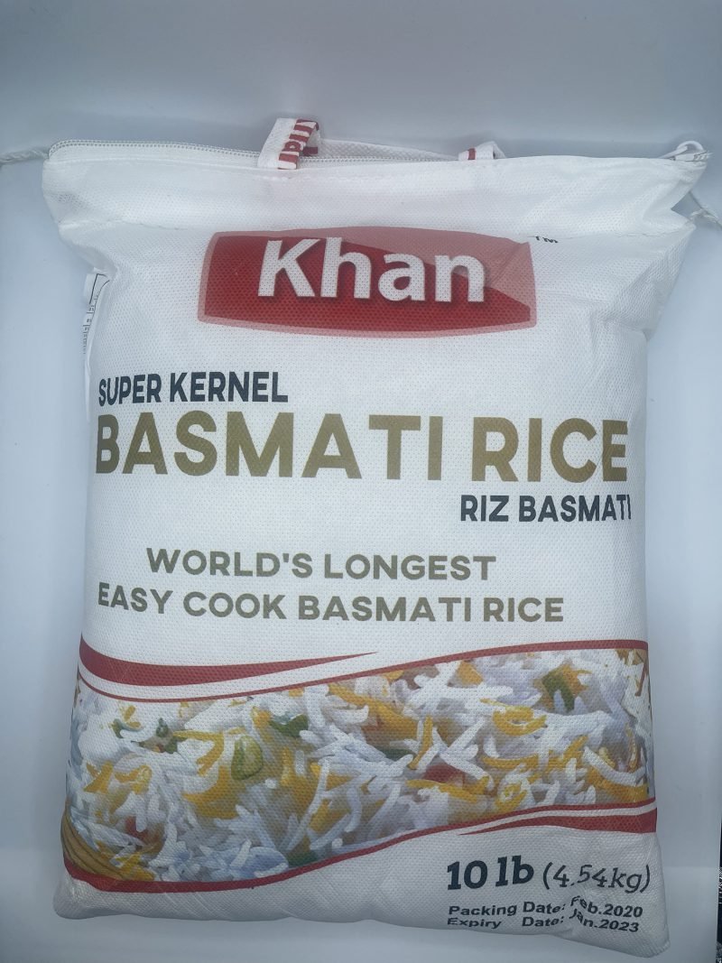 Khan Super Kernal Basmati Rice 10lbs