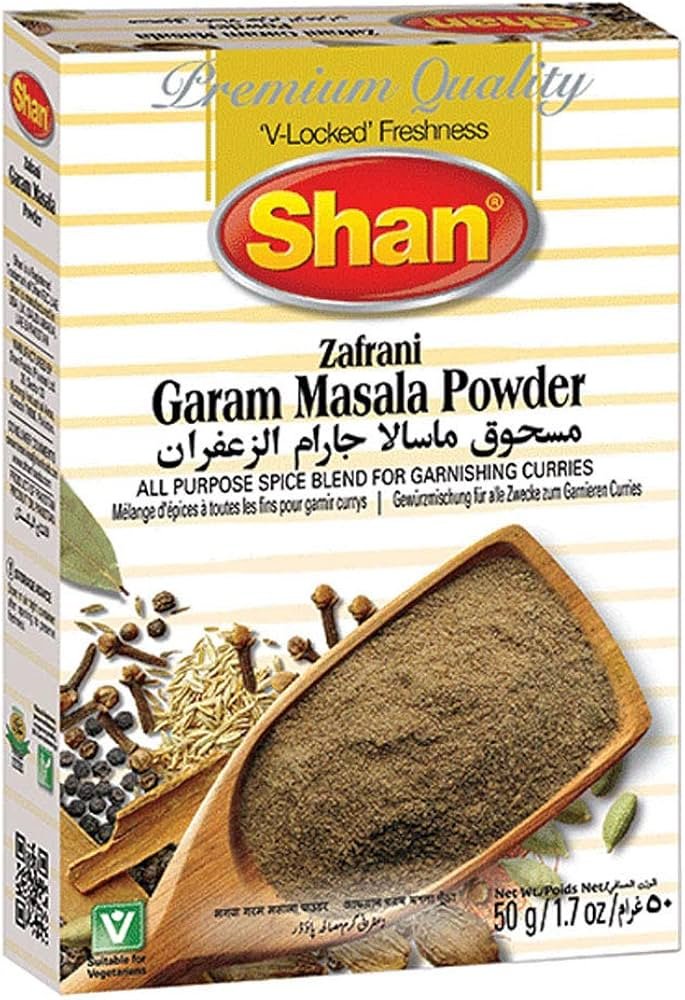 shan zafrani garam masala powder 100g