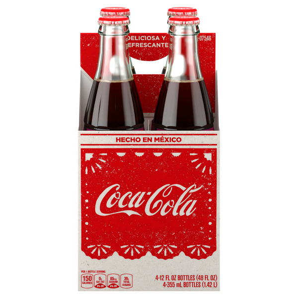 cococola 4 pack glass