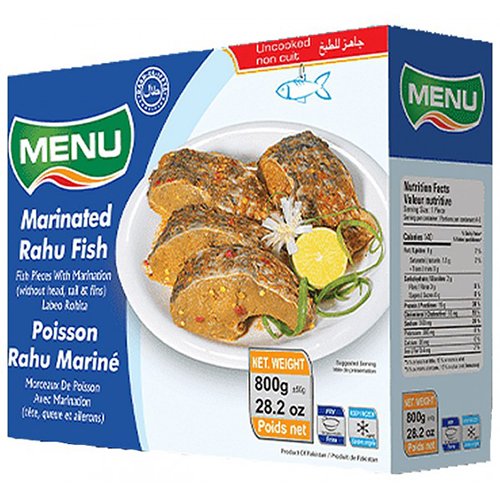 menu marinated rahu fish