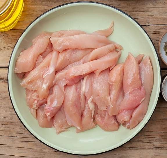 boneless chicken slices