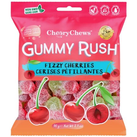 cherry chews gummy fizzy cherries