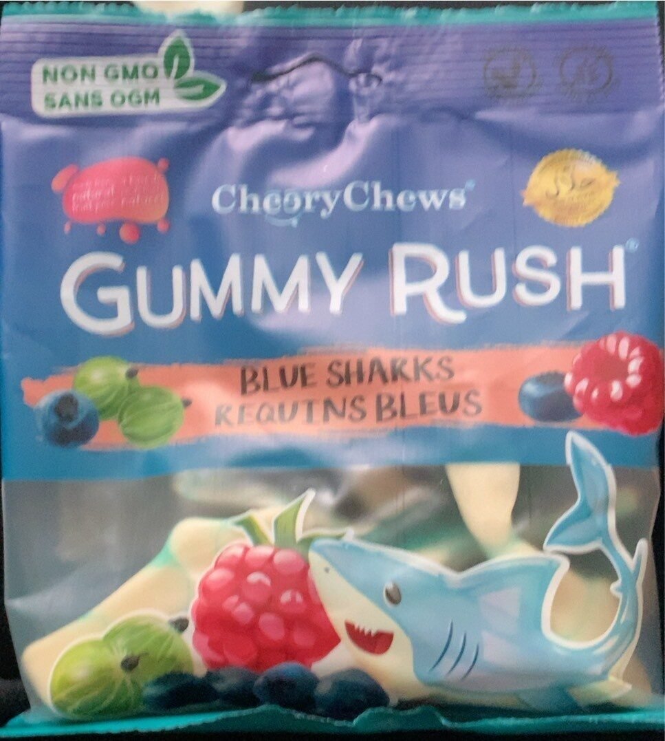 cherry chews gummy rush blue sharks