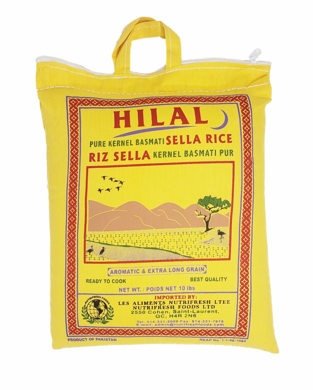hilal sella rice yellow bags 10 lbs