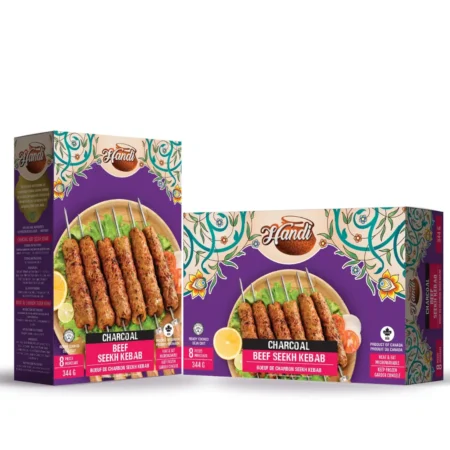 handi charcoal beef seekh kebab