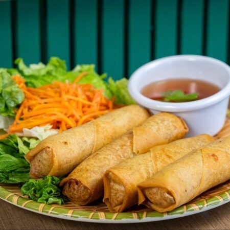 menu spring roll veg