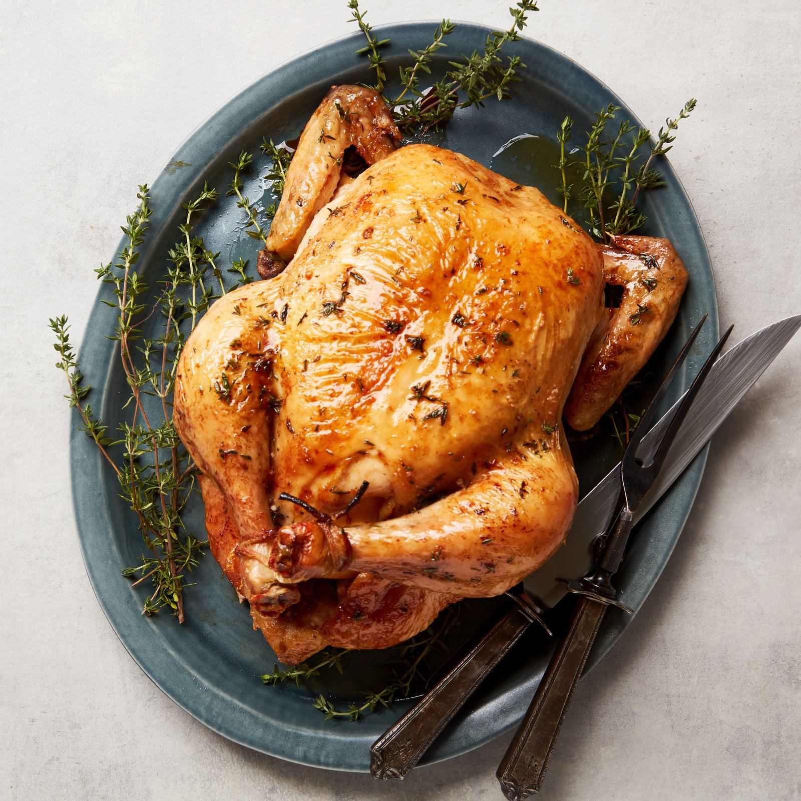marinated whole chicken w/o skin