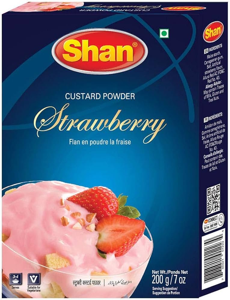 shan strawberry custard powder