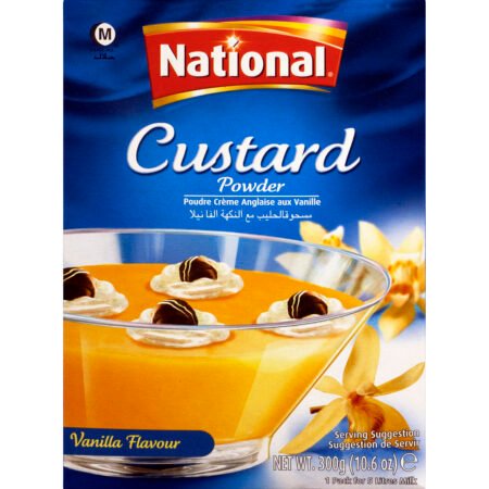 national vanilla custard 300g