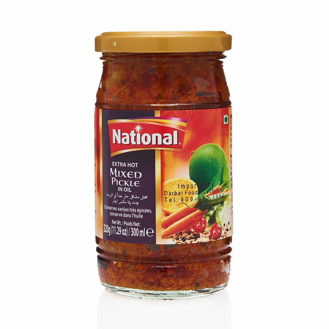 national extra hot mixed pickle 300ml