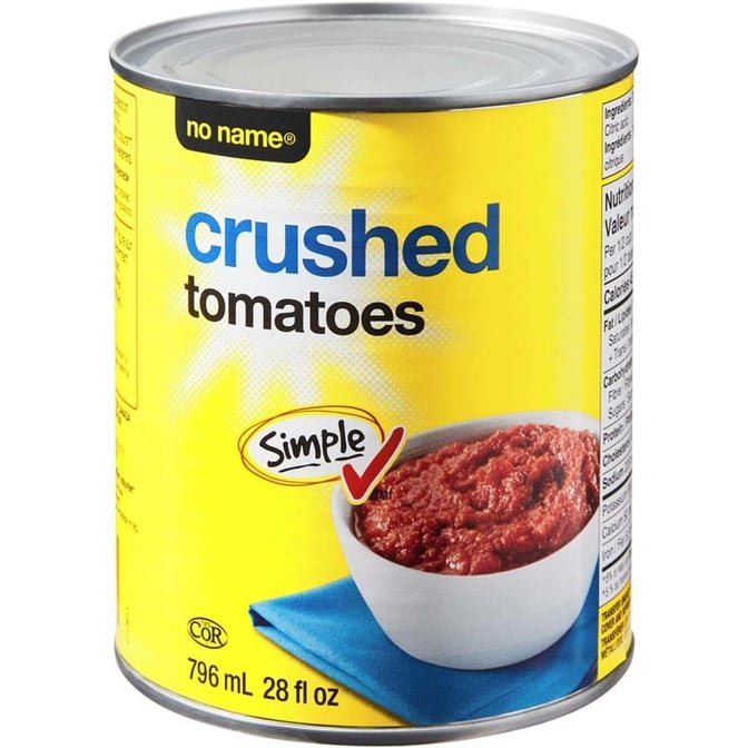 no name crushed tomatoes