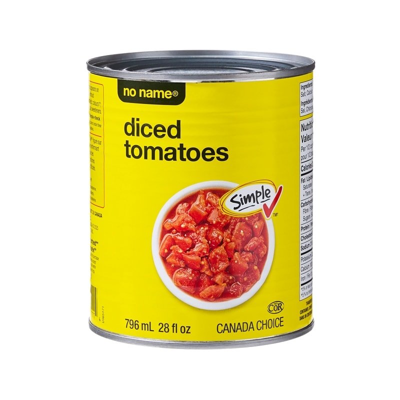 no name diced tomatoes 796ml