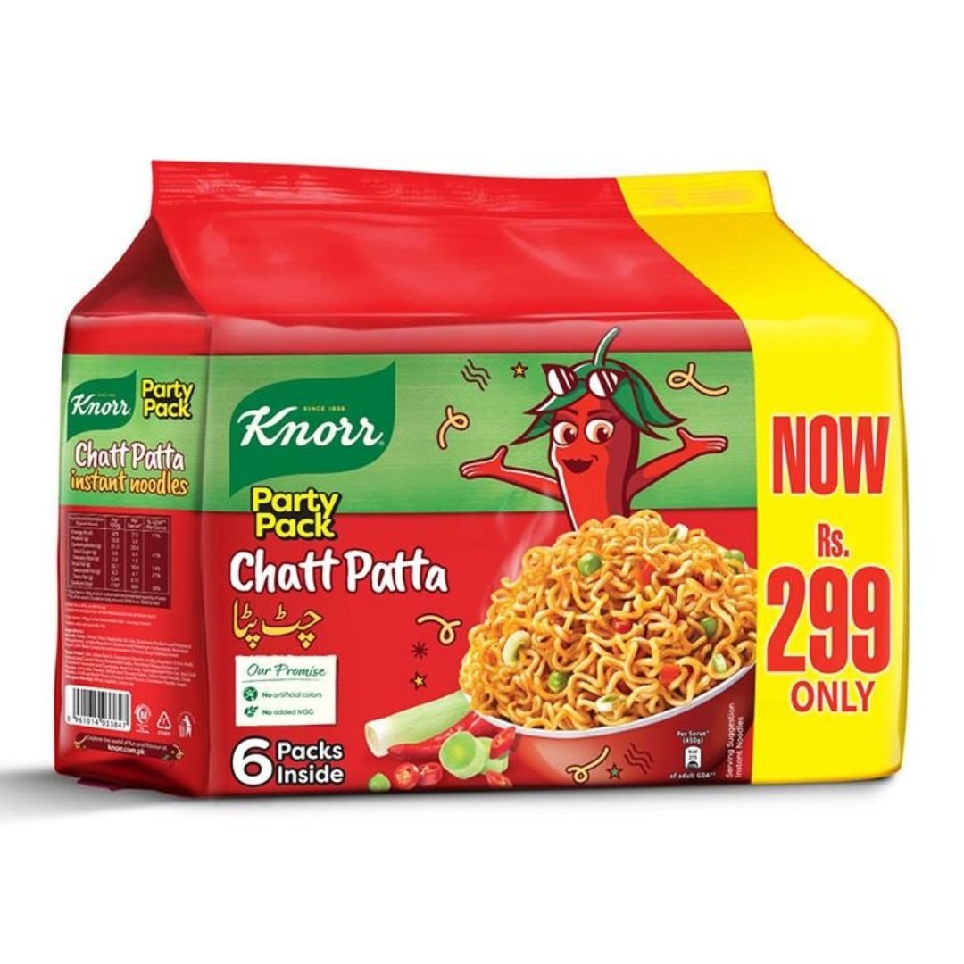 knorr noodles chatt patta party pack 366gm