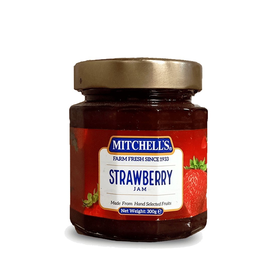 mitchell's strawberry jam 300g