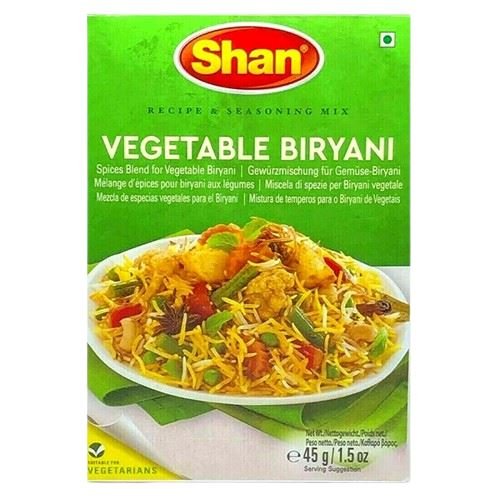 shan vegetable biryani masala 45g
