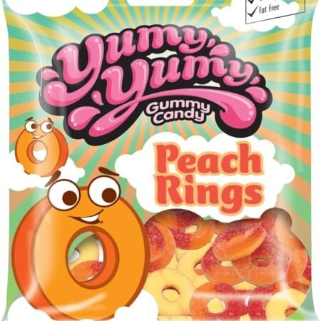 yummy gummy candy peach rings